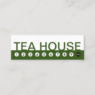 bold TEA HOUSE customer loyalty Card