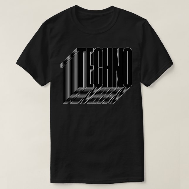 bold techno 1 T-Shirt (Design Front)