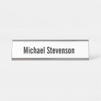 Bold Text Black White Personalised Plain Modern