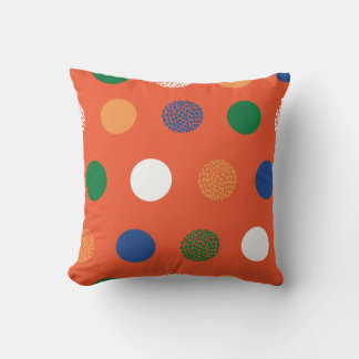 Bold Textured Polka Dots Cushion
