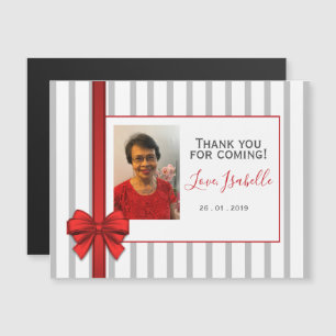 Bold THANK YOU FOR COMING! Birthday Gift Magnet