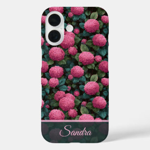 Bold Thank You Gift Hydrangeas Flower Name iPhone 16 Case
