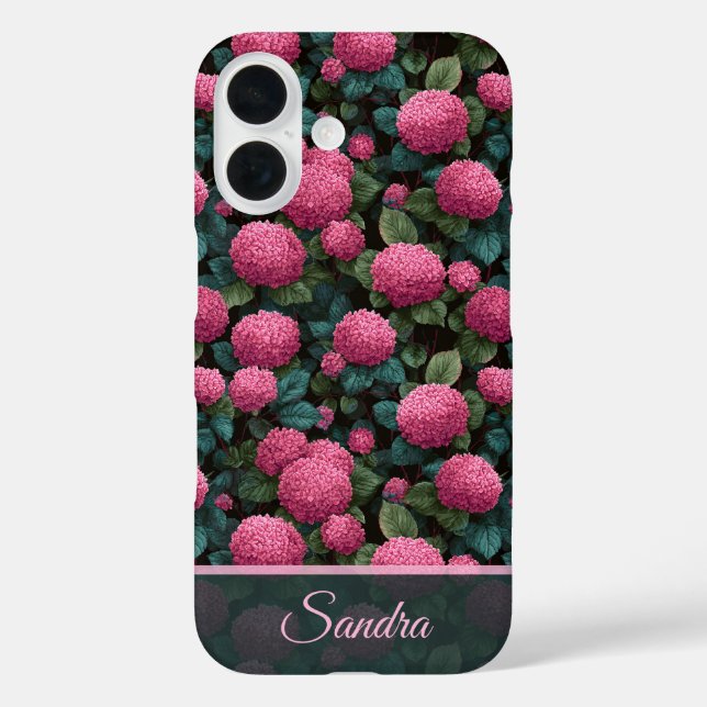 Bold Thank You Gift Hydrangeas Flower Name Case-Mate iPhone Case (Back)