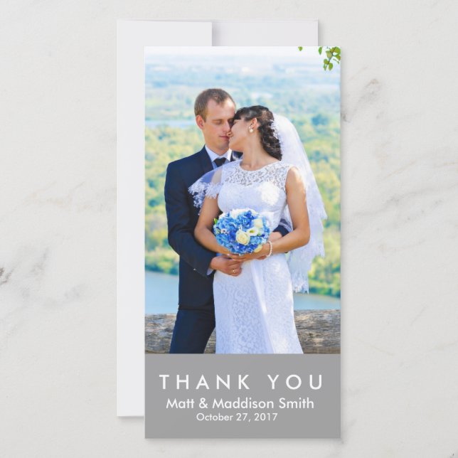 Bold Thank You Photo Card | WEDDINGS (Front)