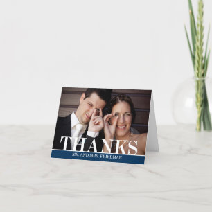 Bold Thanks Thank You Card