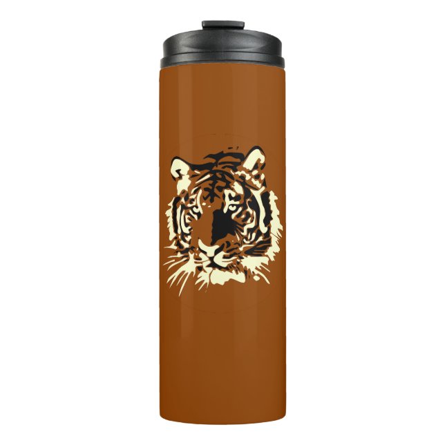Bold Tiger Face  Thermal Tumbler (Front)
