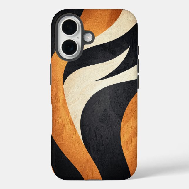 Bold Tiger Stripes Phone Case (Back)