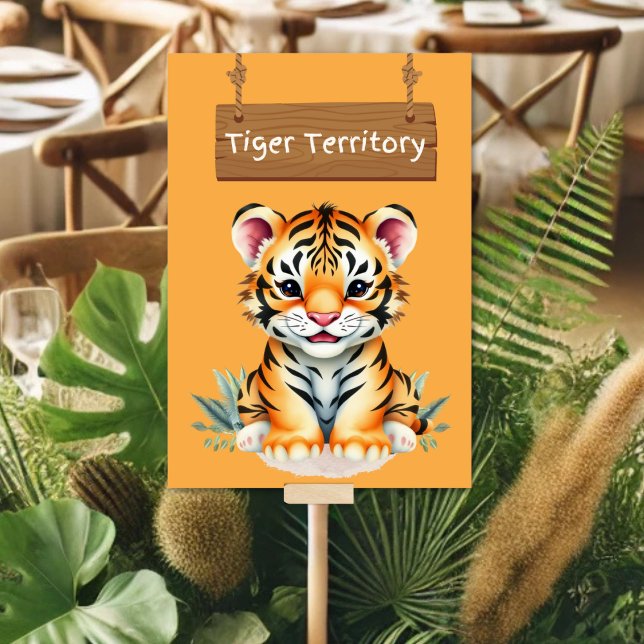 Bold Tiger Territory Jungle Safari Table Card (Creator Uploaded)