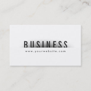 Bold Title Minimalism Podiatrist Business Card