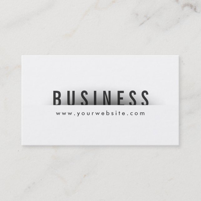 Bold Title Minimalism Podiatrist Business Card (Front)