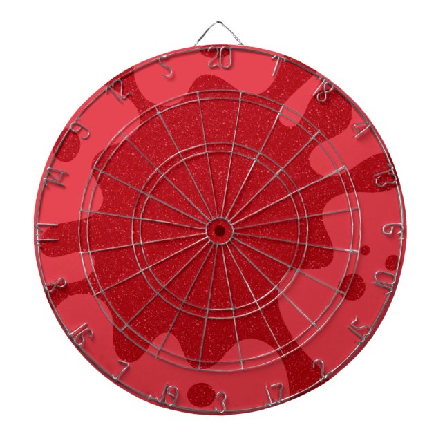 Bold Tomato Red Splash Dartboard – Customisable (Front)