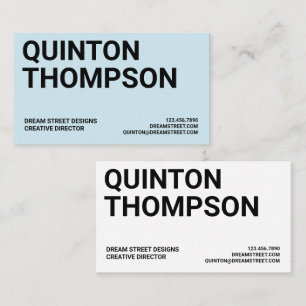 BOLD TRENDY BUSINESS CARD