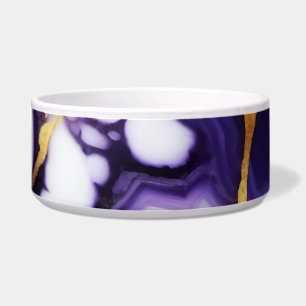 Bold Trendy purple yellow Gold faux marble