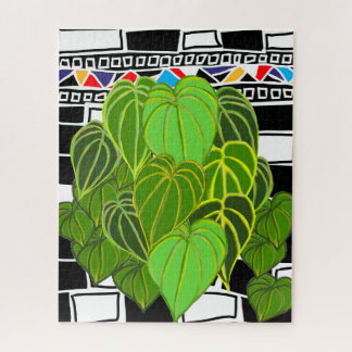 Bold Tropical Floral Art Jigsaw Puzzle