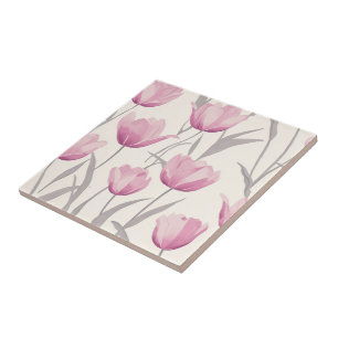 Bold Tulip Ceramic Tiles For Home Flooring