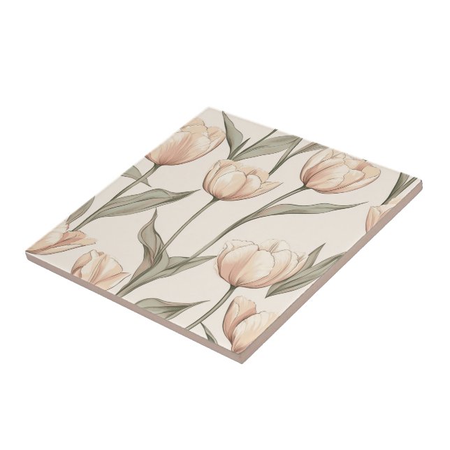 Bold Tulip Ceramic Tiles  For Modern Bathroom (Side)