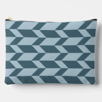 Bold Two Tone Arrow Chevron Stripe Blue Tones