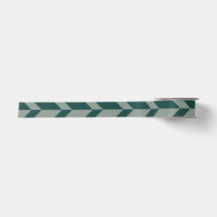 Bold Two Tone Arrow Chevron Stripe Green Tones Satin Ribbon