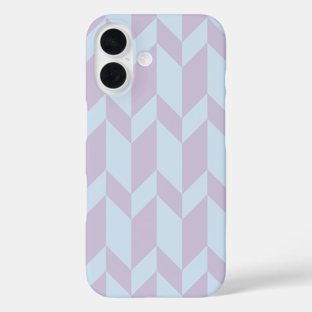 Bold Two Tone Arrow Chevron Stripe Powder Pastel Case-Mate iPhone Case (Back)