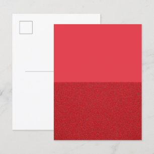 Bold Two-Tone Red Invitation Postcard – Customise