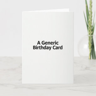 Bold Type Birthday Card