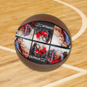 Bold Typography 3 Photo Grandad Established Basketball