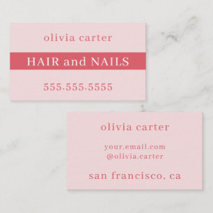 Bold Typography and Contemporary Professional Business Card