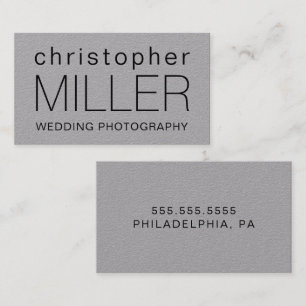 Bold Typography and Contemporary Professional Business Card