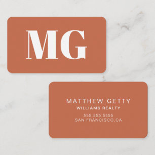 Bold Typography and Contemporary Professional Business Card
