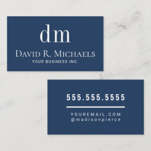 Bold Typography and Contemporary Professional Business Card