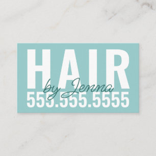 Bold Typography and Contemporary Professional Business Card