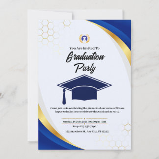 Bold Typography Graduation Invite
