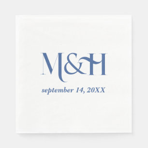 Bold Typography Modern Wedding Engagement Party Napkin
