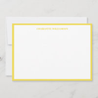 Bold Typography Personalised Name Yellow Border