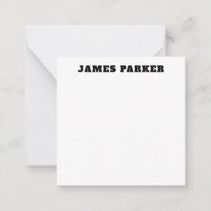 Bold Typography Sophisticated Classic Simple Black Card