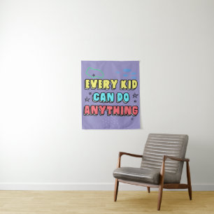 Bold Typography Statement Design for Kids  Tapestry