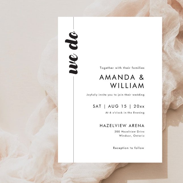 Bold typography Wedding Invitation (Creator Uploaded)