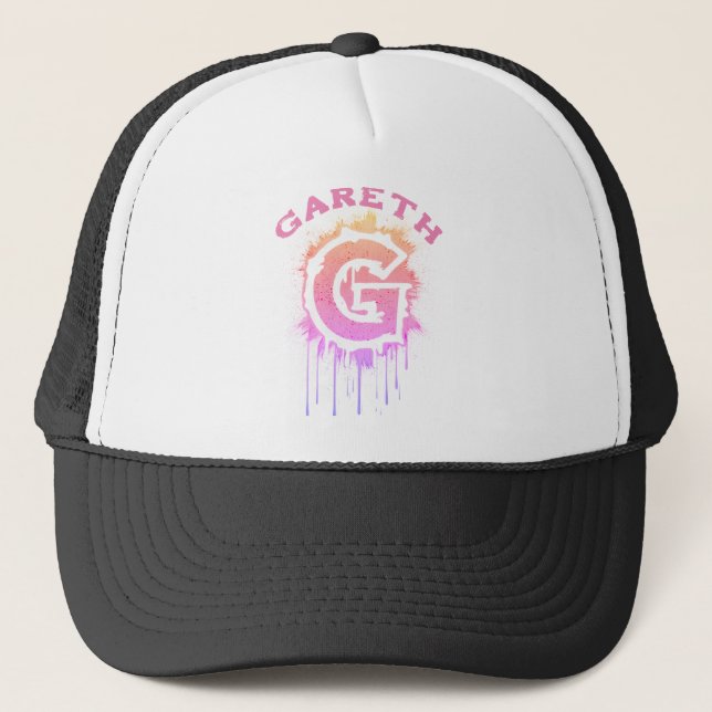 Bold & Urban - Graffiti G Monogram Initial Trucker Hat (Front)