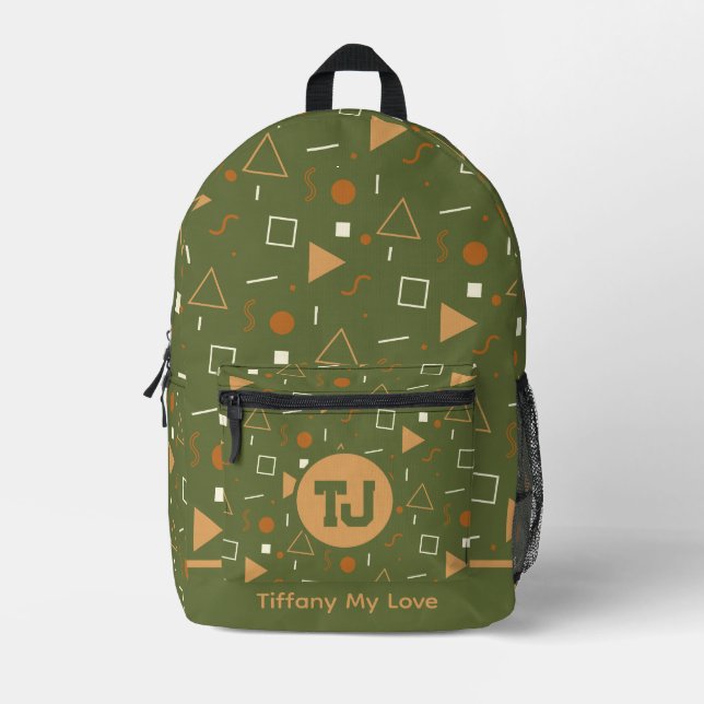 Bold Vacation Travel Teacher Backpack (Front)