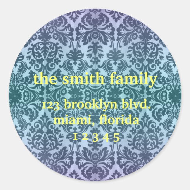Bold Vintage Address Label Stickers (Front)