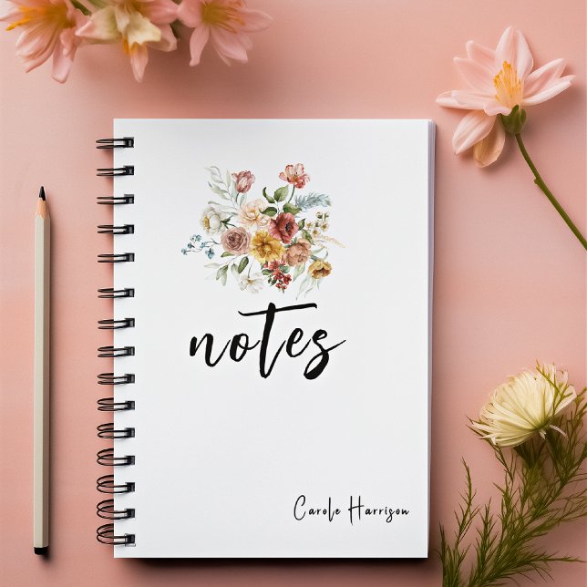 Bold Vintage Florals Red & Gold Peonies Notebook (Creator Uploaded)