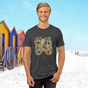 Bold Vintage Octopus Tri-Blend Shirt