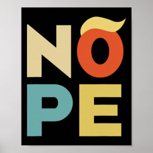 Bold Vintage Style Funny Anti-trump Poster