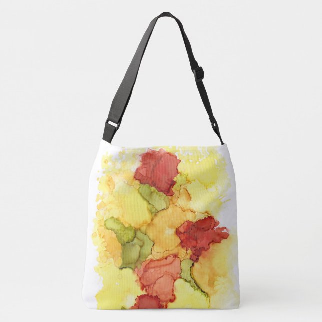 Bold, Vivid and Colourful Cross Body Tote (Back)