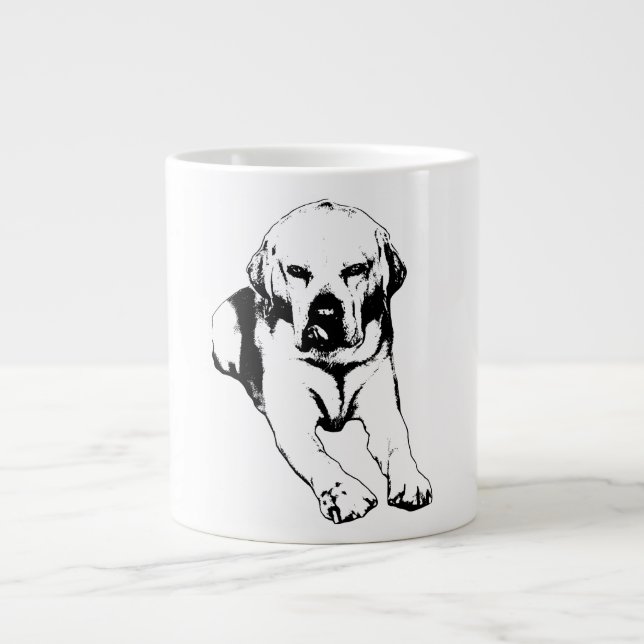 Bold Watch at Dawn Large Coffee Mug (Front)