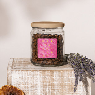 Bold watercolor birthday square sticker