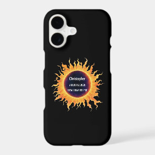 Bold Watercolor Total Solar Eclipse 2026 Name