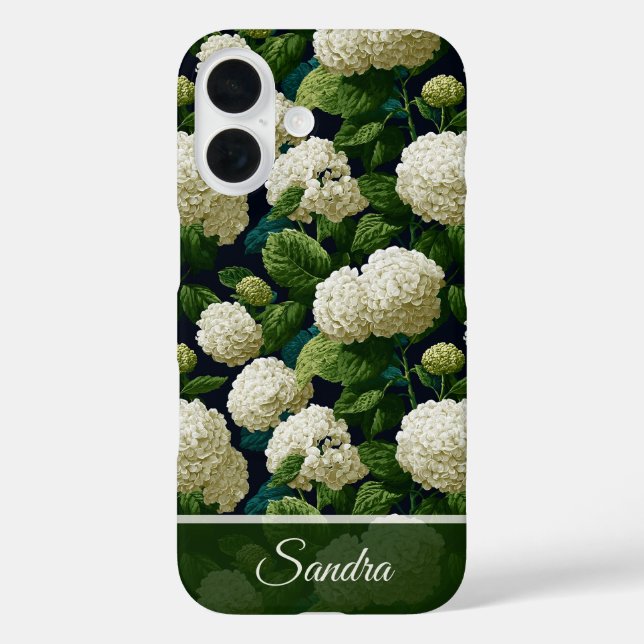 Bold Wedding Favours Hydrangeas Flower Name Case-Mate iPhone Case (Back)