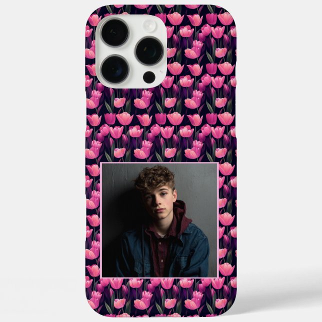 Bold Wedding Gift Tulip Photo  Case-Mate iPhone Case (Back)