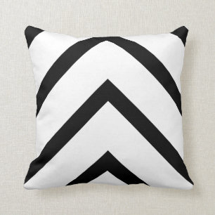 Bold White Chevron Cushion